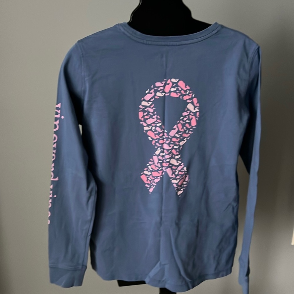 Vineyard Vines Long Sleeveve Breast Cancer